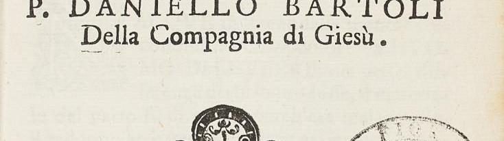 Frontespizio della prima edizione di Daniello Bartoli, "Dell’huomo di lettere difeso, et emendato"